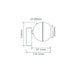 Buy Flush Mount Lights Australia Moon Flush Mount Light Spot White 3CCT - 22817
