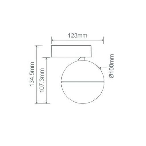 Buy Wall Sconce Australia Moon Wall Sconce Opal Black 3CCT - 22822