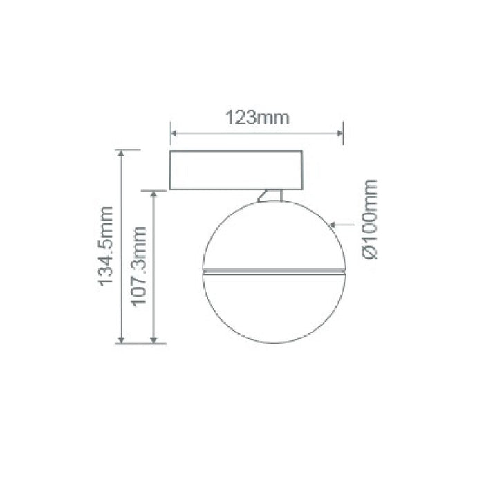 Buy Wall Sconce Australia Moon Wall Sconce Opal Black 3CCT - 22822