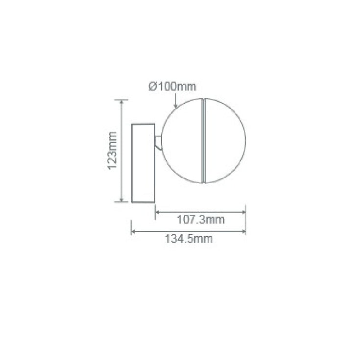 Buy Flush Mount Lights Australia Moon Flush Mount Light Opal Black 3CCT - 22814