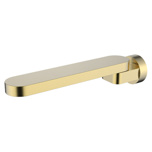 Kiato 225mm Swivel Bath Spout Modern Brass - 10418BB