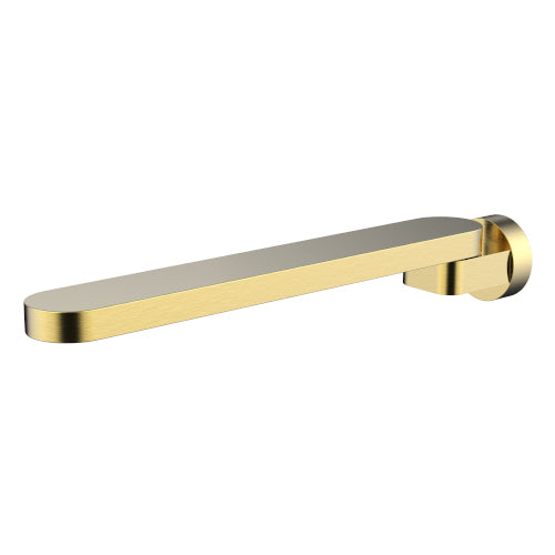 Kiato 295mm Swivel Bath Spout Modern Brass - 10422BB