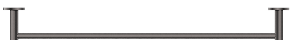 Mica 600mm Single Towel Rail Gunmetal - 1124-600-P-GM