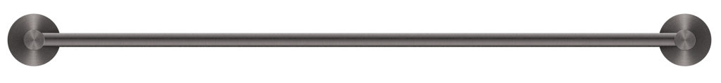 Mica 600mm Single Towel Rail Gunmetal - 1124-600-P-GM