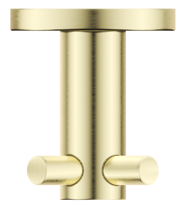 Mica Double Robe Hook French Gold - 1153-D-P-FG