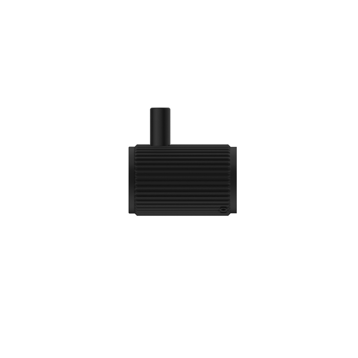 Mica Fluted Robe Hook Black - 1153-S-P-NR-BLK