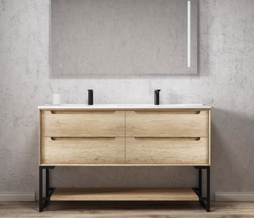 Byron Legs and shelf Only 1500X450 Natural Oak - LEG-BYRON1500N