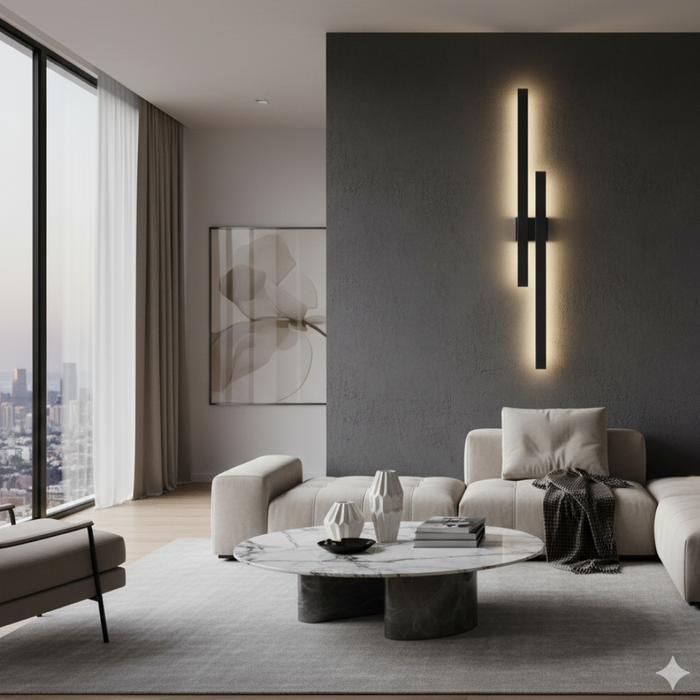 Ebiza 2 Light LED Wall Light 40W Tri Colour Rusty - EBIZA EX2-RST