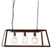 Buy Island Pendant Lights Australia Solane Island Pendant 3 Lights Black Iron / Glass - ELHK2121