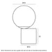 Buy Touch Lamps Australia Setra Touch Lamp Black 3000K - SETRA TL-BKOM