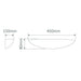Buy Wall Sconce Australia BF-7577 Wall Sconce W450mm White Ceramic - 11042