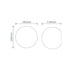 Buy Wall Sconce Australia BF-2350 Round Wall Sconce W140mm White Ceramic - 11080