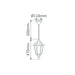 Buy Outdoor Pendant Lights Australia Chester Outdoor Pendant Light Beige Aluminium - 14966