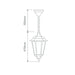 Buy Outdoor Pendant Lights Australia Chester Outdoor Pendant Light H770mm Beige Aluminium - 15080