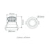 Buy Recessed LED Downlights Australia Deep Recessed Downlight 10W White Aluminium 3CCT / DALI - 21734