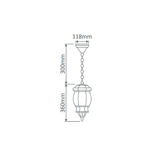 Buy Outdoor Pendant Lights Australia Vienna Outdoor Pendant Light White Aluminium - 15883