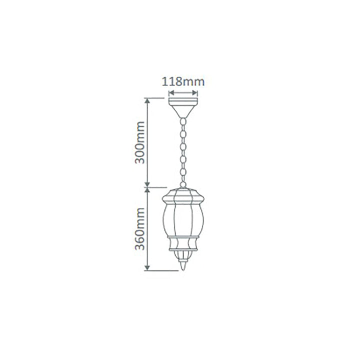 Buy Outdoor Pendant Lights Australia Vienna Outdoor Pendant Light White Aluminium - 15883