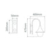 Buy Exterior Wall Lights Australia Monaco Exterior Wall Light Curved Arm H475mm Burgundy Aluminium - 16018