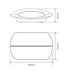 Buy Up / Down Wall Lights Australia Bell Up & Down Wall Light 8W White Aluminium 5000K - 19375
