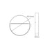 Buy Outdoor Step Lights Australia Zeke Round Outdoor Step Light Silver Aluminium 3000K - 19486