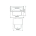 Buy Up / Down Wall Lights Australia Block Up & Down Wall 2 Lights 6W Black Aluminium 3000K - 19544