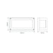 Buy Exterior Wall Lights Australia York Rectangle Exterior Wall Light 7W Black Aluminium 5000K - 19649