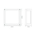 Buy Exterior Wall Lights Australia York Square Exterior Wall Light 12W White Aluminium 3000K - 19652