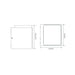 Buy Exterior Wall Lights Australia Mojo Exterior Wall Light White Aluminium 5000K - 19665