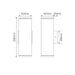 Buy Up / Down Wall Lights Australia Alpha Up & Down Wall 2 Lights H200mm Black Aluminium - 19794