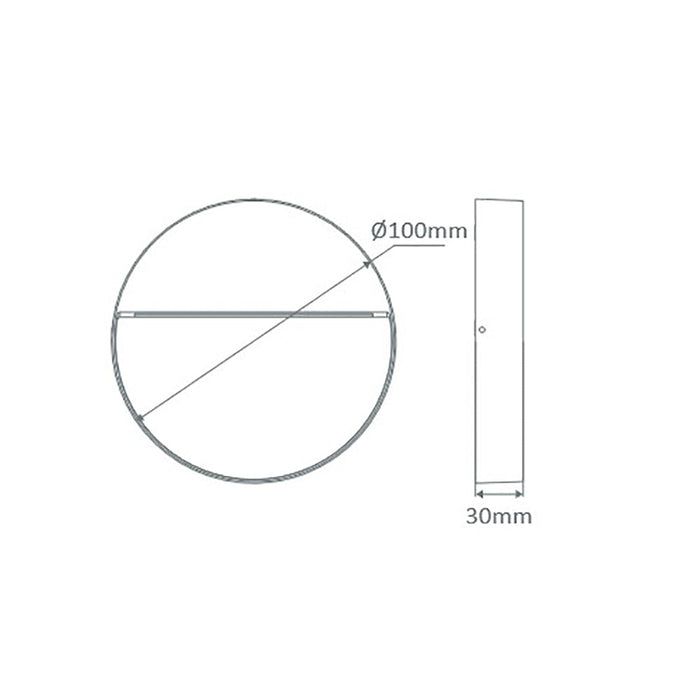 Buy Outdoor Step Lights Australia Zeke Round Outdoor Step Light 12V 4W Black Aluminium 5000K - 19847