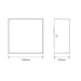 Buy Exterior Wall Lights Australia Cuba Square Exterior Wall Light Aluminium 5000K - 19881