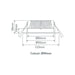 Buy Recessed Downlights Australia Deco Square Recessed Downlight 13W White Aluminium 3CCT - 20425