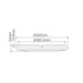 Buy LED Oyster Lights Australia Solar Round LED Oyster Light W400mm White Polycarbonate 3CCT - 20942