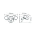 Buy Exterior Spotlights Australia Muro Exterior Spot 2 lights 30W White Aluminium 3CCT - 25061