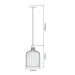 Buy Pendant Lights Australia Ashley Pendant Light W220mm Black Metal - 22509