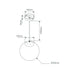 Buy Pendant Lights Australia Bubble Pendant Light W200mm Rose Gold Clear Glass - 31454