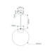 Buy Pendant Lights Australia Bubble Pendant Light W250mm Black Opal Glass - 31471