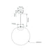Buy Pendant Lights Australia Bubble Pendant Light W300mm Chrome Opal Glass - 31487