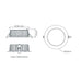 Buy Recessed LED Downlights Australia Neo-Pro Recessed LED Downlight 35W White Aluminium 3CCT - 20920