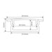 Buy Strip Light Profiles Australia Nova Recessed Strip Light Profile Black Aluminium - 22431