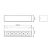 Buy Exterior Wall Lights Australia Dash Rectangular Exterior Wall Light 8W White 3000K - 19904