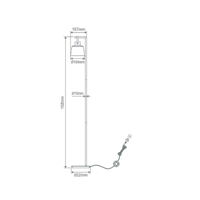 Buy Floor Lamps Australia Strap Floor Lamp White - 22719