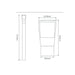 Buy Bollard Lights Australia BL-200 Bollard Light H1164mm Black Aluminium - 10735