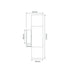 Buy Up / Down Wall Lights Australia Shadow Up & Down Wall 2 Lights Silver Aluminium 3CCT - 49028