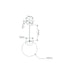 Buy Pendant Lights Australia Bubble Pendant Light W200mm Satin Chrome Clear Glass - 31453