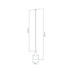Buy Pendant Lights Australia Sail Pendant Light W230mm Satin Chrome Smoke Glass - 22754