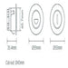Buy Outdoor Step Lights Australia Camino Round Outdoor Step Light Asymmetric Black 3CCT - 21747