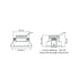 Buy Recessed LED Downlights Australia Pico Recessed LED Downlight W50mm 3W White 3CCT - 21578