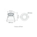 Buy Recessed LED Downlights Australia Deep Recessed Downlight 10W White Aluminium 3CCT - 21730
