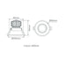 Buy Recessed LED Downlights Australia Deep Recessed LED Downlight 13W Black Aluminium 3CCT / DALI - 21738